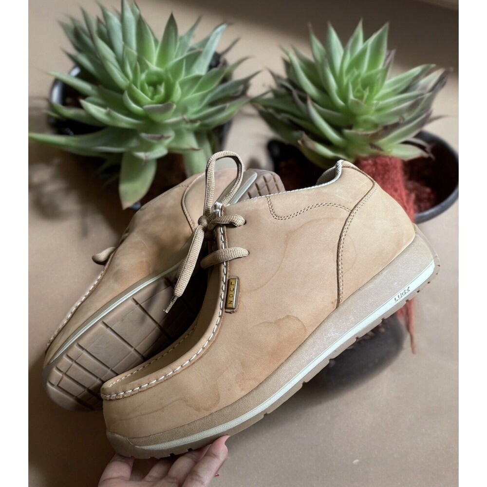 Lugz Leather Lace up Boots Size 12 Tan